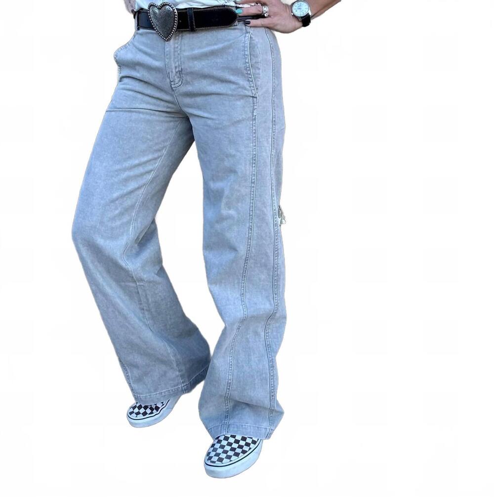NEW KANCAN boulder wide leg trouser in tan